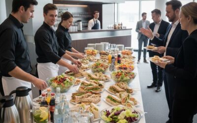Lunch catering met drankservice op locatie